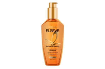 Óleo Extraordinário Elseve L'Oréal Paris finalizador capilar 100 ml em embalagem frontal sobre fundo branco